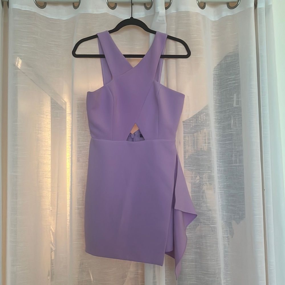 BCBG Max Azria Formal Mini Dress, Purple, Size 4 / Small